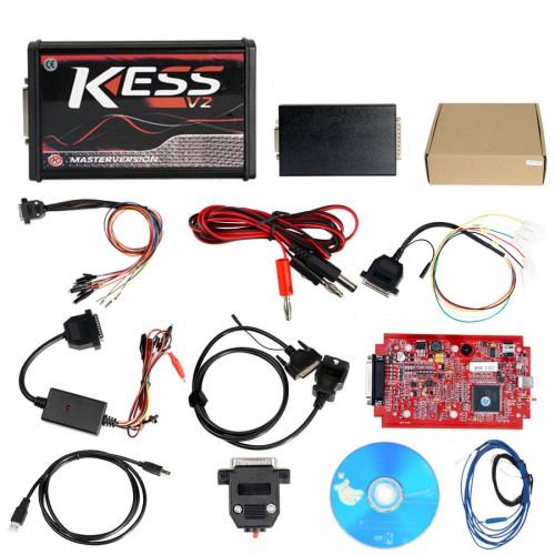 Best Quality KESS V2 V5.017 Red PCB Firmware EU Version Plus KTAG KTM100 V7.020 Ksuite V2.47 ECU Tool Master Version No Tokens Limit