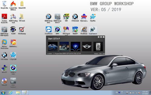 V2019.05 BMW ICOM ISTA/D 4.17.13 ISTA/P 3.66 500G SSD Windows 7