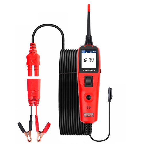 [EU US Ship No Tax] Autel PowerScan PS100 Electrical System Diagnostic Tool Highly Reliable Circuit Tester Power Injection Test Leads