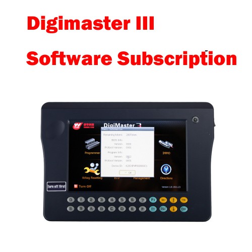 YANHUA Digimaster 3 Correction Tool Software Subscription till 2017.5