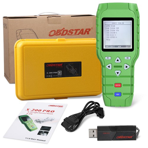 (US Ship, No Tax) OBDSTAR X-200 X200 Pro A+B Configuration for Oil Reset + OBD Software + EPB Free Shipping