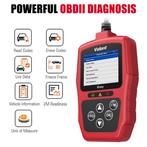 (US Ship No Tax) VIDENT iEasy300 CAN OBDII/EOBD Code Reader Free Shipping