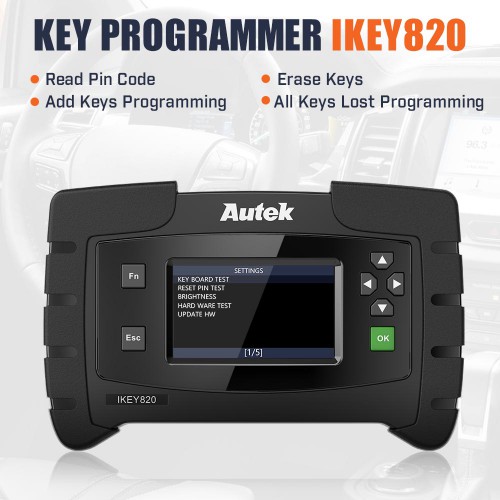 [On Sale] Original Autek IKey820 Universal Car OBD Key Programmer with Free Tokens