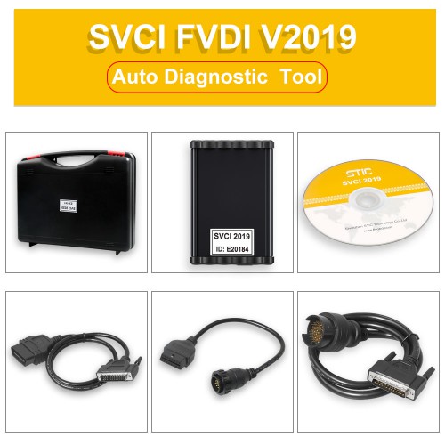 SVCI 2019 Commander Auto Diagnostic Tool for most Cars with 18 Software