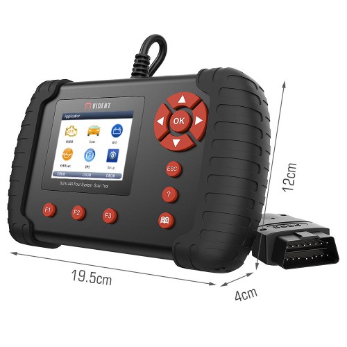 (US Ship No Tax) VIDENT iLink440 Four System Scan Tool Supports Engine ABS Air Bag SRS EPB Reset Battery Configuration