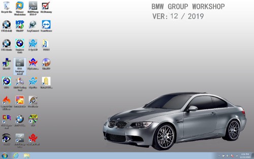 V2019.12 BMW ICOM Latest Software HDD ISTA 4.20.31 ISTA-P 3.67.0.000 with Engineers Programming Windows 7 System