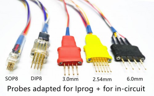 (EU/UK Ship No Tax) Probes Adapters for Iprog+ Pro or Xprog  Programmer in-circuit