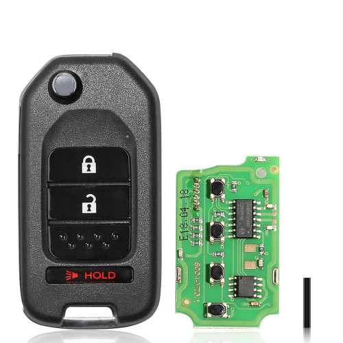5pcs Xhorse XKHO02EN Universal Remote Key Fob 2+1 Button for Honda Type for VVDI Key Tool English Version