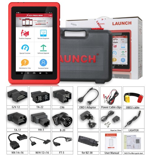 (UK EU Ship No Tax) Launch X431 ProS Mini Android Pad Multi-system Multi-brand Diagnostic & Service Bidirectional Tool 2 Years Free Update