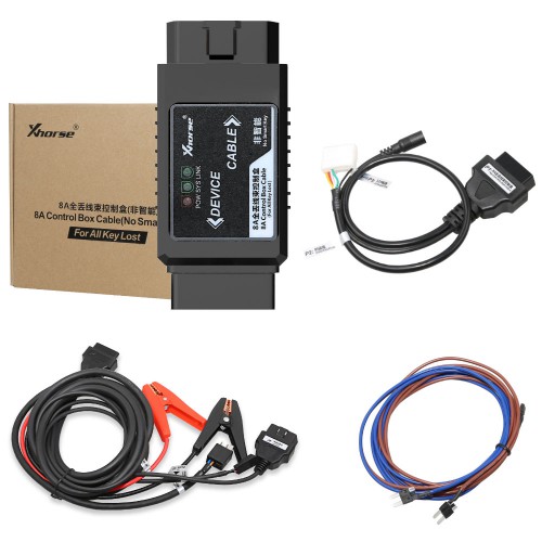 [EU UK US SHIP] Xhorse VVDI Key Tool Max with MINI OBD Tool Key Programmer plus Toyota 8A All Keys Lost Adapter with Renew Soldering Cable