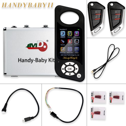 JMD Handy Baby II 4D/46/48 Chips Car Key Chip Copier Key Programmer Handy Baby 2 with G Fucntion Authorization
