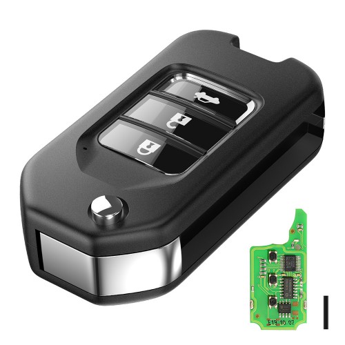 (UK Ship No Tax) XHORSE XNHO00EN Wireless Universal Remote Key Fob 3 Buttons for Honda VVDI Key Tool English Version 5pcs/lot