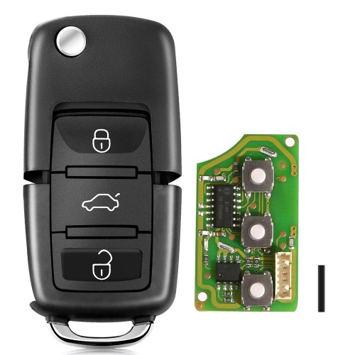 (US EU Ship No Tax) XHORSE XKB501EN Wired Universal Remote Key Volkswagen B5 Type 3 Buttons for VVDI Key Tool English Version