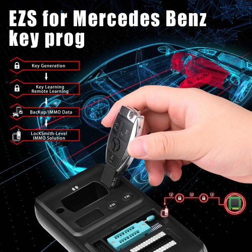 XTOOL KC501 Key and Chip Programmer for X100 PAD3 A80 Pro AutoProPad IP819 D8 D9 D9 Pro Supports MQB NEC35XX