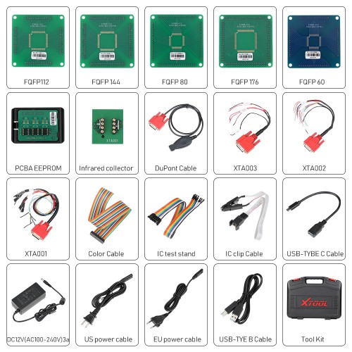 XTOOL KC501 Key and Chip Programmer for X100 PAD3 A80 Pro AutoProPad IP819 D8 D9 D9 Pro Supports MQB NEC35XX