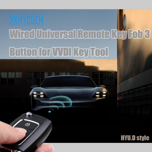 XHORSE XKHY05EN HYU.D style Wired Universal Remote Key Fob 3 Button for VVDI Key Tool 5pcs/lot