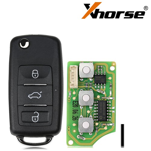 Xhorse XKB510EN Universal Remote Key B5 Type 3 Buttons for VVDI VVDI2 Key Tool(English Version)