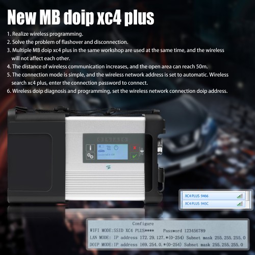 Wifi MB SD C5 BENZ C5 DOIP Star Diagnostic Tool for Cars and Trucks Supports Original BENZ Dealer Software [Buy MB SD C4 DoIP Instead]