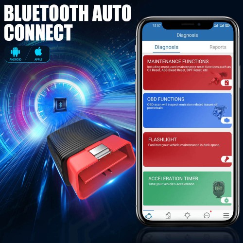 [US Ship No Tax] Original THINKCAR 2 Bluetooth Full System OBD Diagnostic Car Scanner