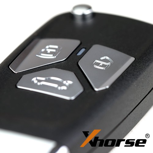 XHORSE XNAU01EN Audi Style Wireless VVDI Universal Flip Remote Key with 3/4 Button 5Pcs/Set