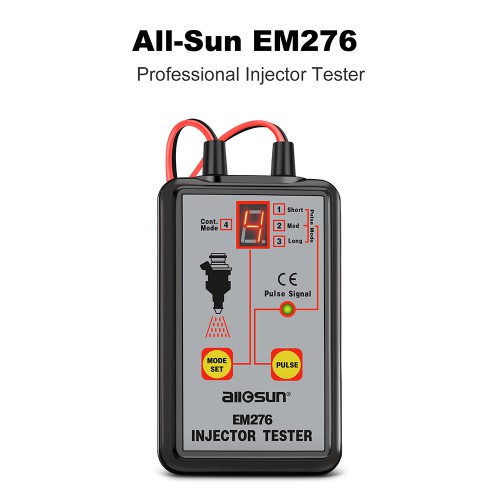 (EU US UK Ship No Tax) All-Sun Professional EM276 Injector Tester 4 Pluse Modes Powerful Fuel System Scan Tool