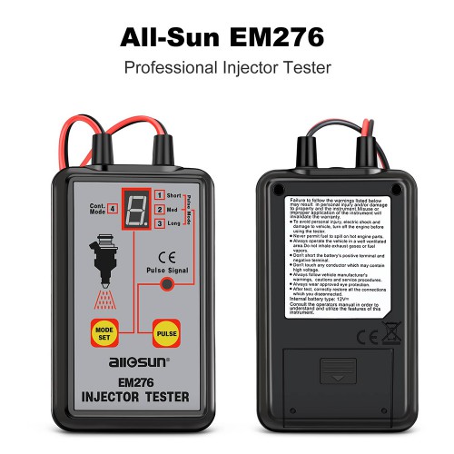 (EU US UK Ship No Tax) All-Sun Professional EM276 Injector Tester 4 Pluse Modes Powerful Fuel System Scan Tool