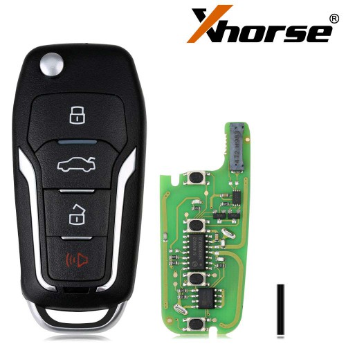 [EU Ship No Tax] XHORSE XEFO01EN Super Remote Key Ford Style Flip 4 Buttons Built-in Super Chip English Version
