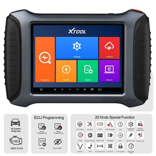 [UK US EU Ship] XTOOL A80 Pro OBD2 Diagnostic Tool with X-VCI Max Supports ECU Coding/Programming Free Update Online