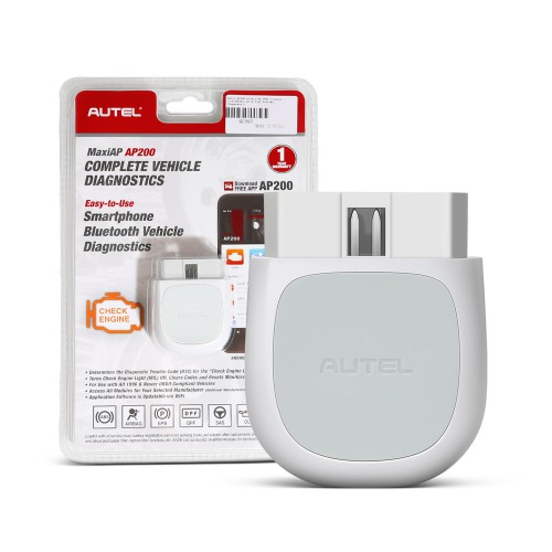 2021 Autel MaxiAP AP200 Bluetooth Full-System OBD2 Scanner Code Reader for iOS, Android