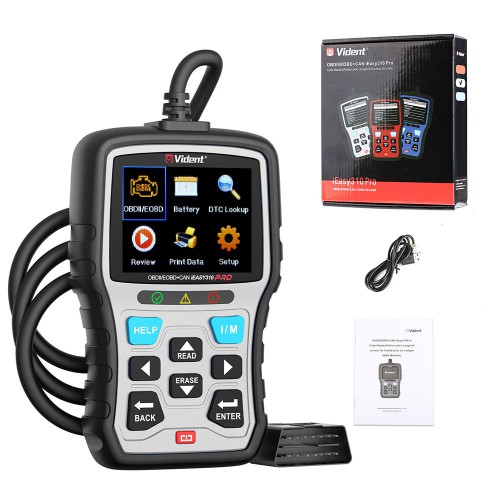 [Blue Gray Red] Vident Ieasy310 Pro OBDII Scan Tool Code Reader Multi-Language Lifetime Free Update
