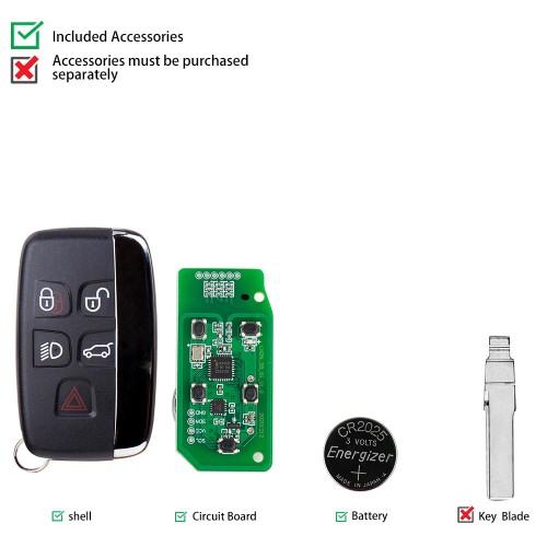 Lonsdor Smart Key for 2015 to 2018 Jaguar Land Rover 315MHz/ 433MHz Works with K518ISE K518S