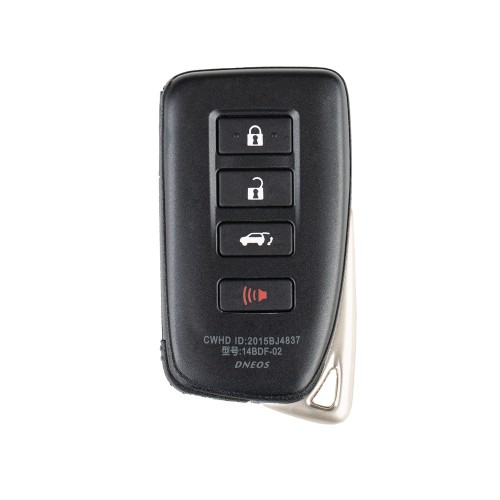Toyota XM Smart Key Shell 1627 for Lexus 4 Buttons for Xhorse VVDI 5pcs/Lot
