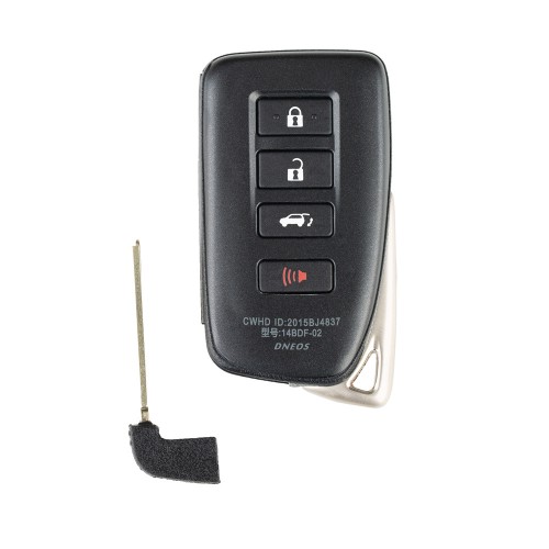 Toyota XM Smart Key Shell 1627 for Lexus 4 Buttons for Xhorse VVDI 5pcs/Lot
