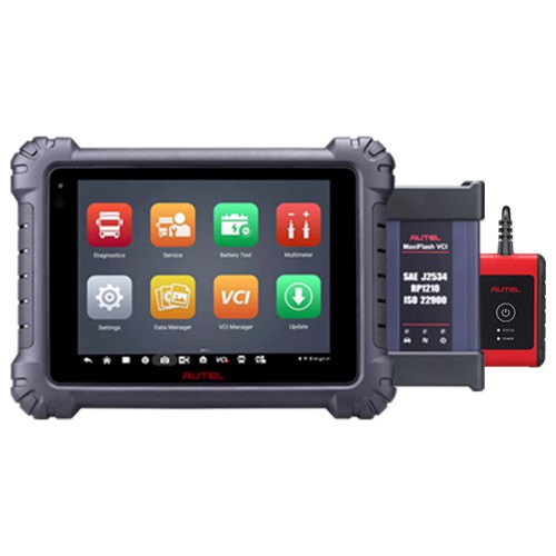 2023 Autel MaxiSYS MS909CV Diagnostic Scan Tool for HD and Commercial Vehicles Supports J2534 ECU Programming, ADAS and Battery Test