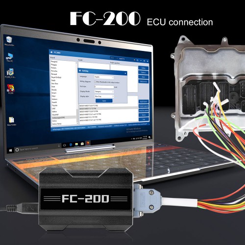 [US SHIP] Full Version CG FC200 ECU Programmer with Solder Free Adapters Set 6HP & 8HP MSV90 N55 N20 B48 B58