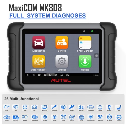 [Exclusively for AU] Autel MaxiCOM MK808 Diagnostic Tool Swift Diagnosis Functions of EPB, IMMO, DPF, SAS, TMPS
