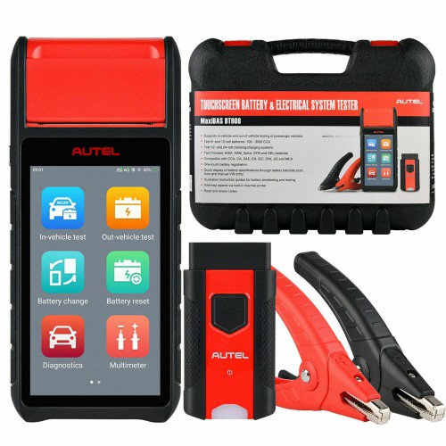[618 MEGA SALE] 2022 Autel MaxiBAS BT608E 12V Battery Tester All System Electrical System Analyzer Built-in Thermal Printer Touchscreen Free Update