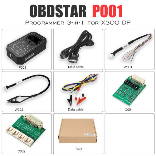 (US Ship No Tax) OBDSTAR P001 Programmer for X300 DP/X300 DP Plus/Key Master DP EEPROM Adapter, RFID Adapter and Key Renew Adapter 3-in-1