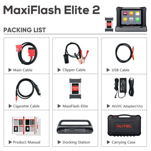 Autel Maxisys Elite II OBD2 Diagnostic Scanner Tool with MaxiFlash J2534
