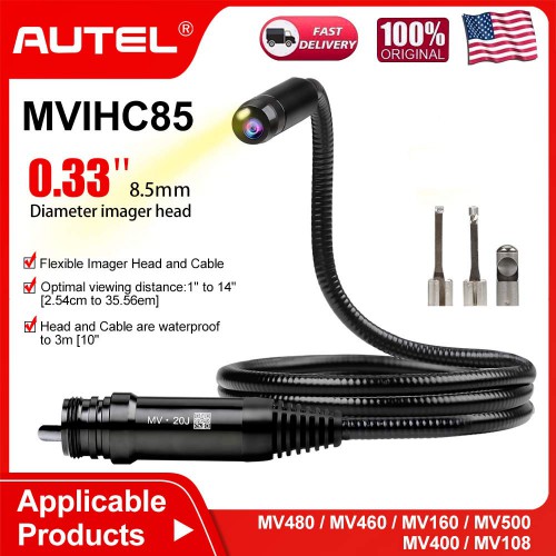 Autel MaxiVideo MV400/MV208 8.5mm Imager Head Replacement MVIHC8.5 USB