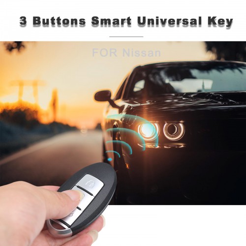 AUTEL IKEYNS004AL Nissan 3 Buttons Universal Smart Key 10Pcs/set
