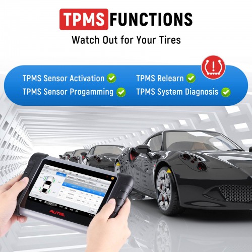 Autel MaxiCOM MK808TS Auto Diagnostic and TPMS Relearn Tool Tire Sensor Pressure Monitor Reset Scanner Adds AU Cars