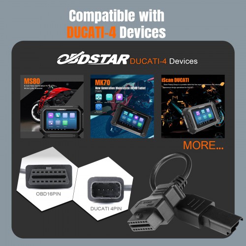OBDSTAR MK70 OBD Odometer Correction Optional License and Cable for BRP & Ducati
