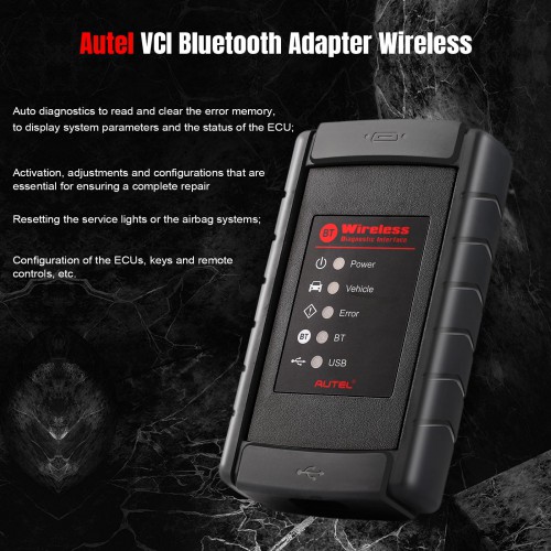 Autel VCI Bluetooth Adapter with USB Cable for MS908S/ MS908/ MK908/ MS905/ MaxiSys Mini