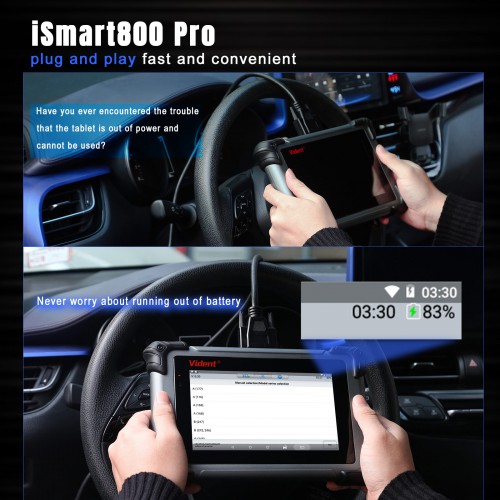 VIDENT iSmart800 Pro OBDII Diagnostic Scanner with 40 Special Functions Multi-Language Free Update for 18 Months PK MX808 MK808