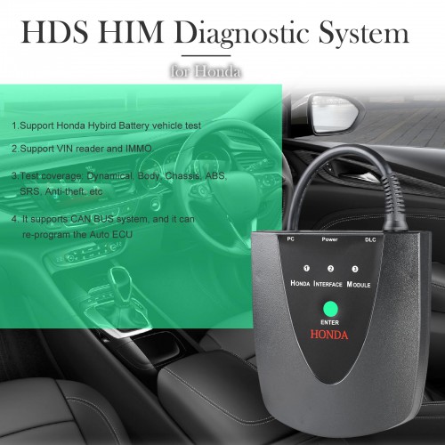 V3.104.024 Diagnostic System HIM HDS for HONDA ACURA with Double Board and Free Z-TEK USB1.1 to RS232 Convert Connector