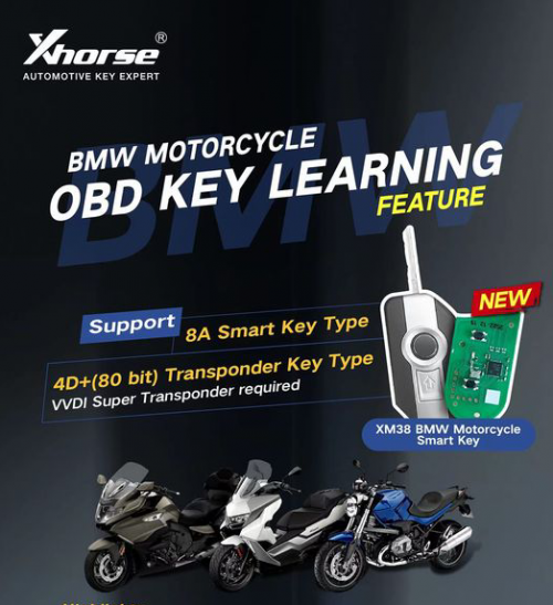 Xhorse VVDI BMW Motorcycle OBD Key Learning License for VVDI2 and VVDI Key Tool Plus
