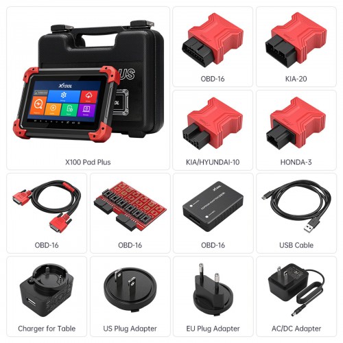 2023 XTOOL X100 PAD PLUS Key Programmer with EEPROM Adapter 23 Special Functions 2 Years Free Update [Choose X100 PADS]