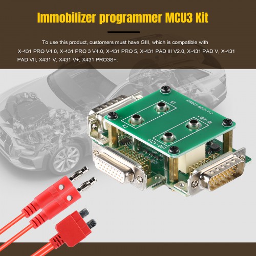 Launch X431 GIII X-PROG 3 Immobilizer Key Programmer with MCU3 Adapter