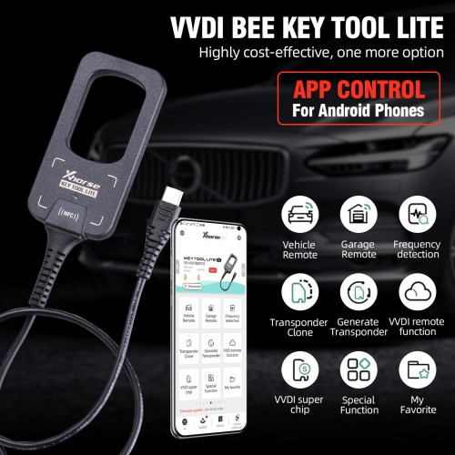 2023 Xhorse VVDI BEE Key Tool Lite with 6 XKB501EN Wire Remotes Free Shipping